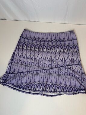 prAna Purple Geometric Athletic Skort Size M